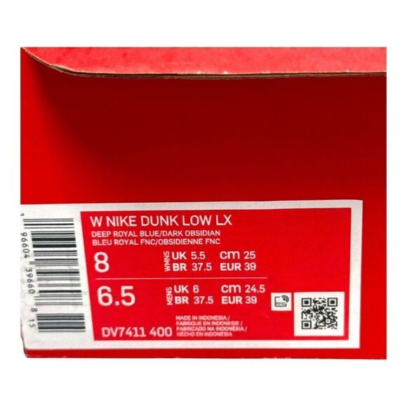 Nike Dunk Low LX Blue Suede (DV7411-400) Women's Size 8 Mens 6.5 Brand New Box - Picture 3 of 12